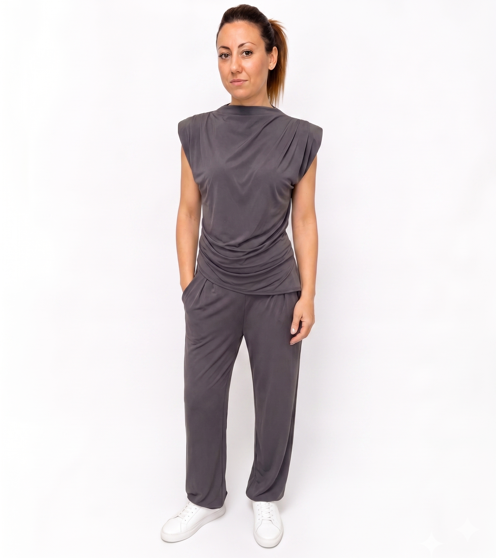 Set Coordinato "Drape & Soft" - Top e Pantalone