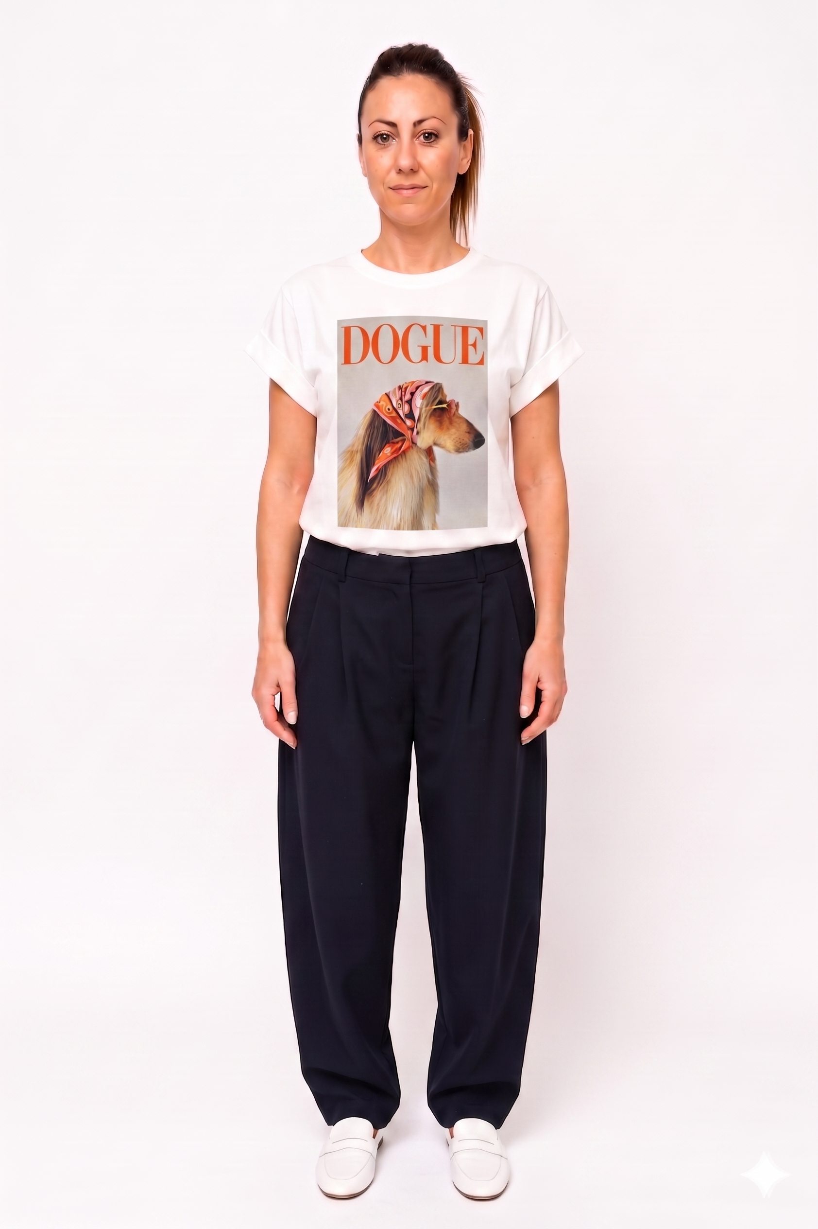 T-Shirt Bianca Casual con Stampe Grafiche "Pop & Trendy" | Varie Fantasie