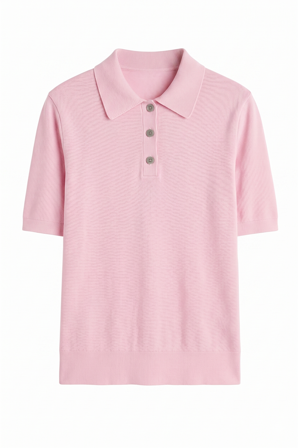 Top Stile Polo in Maglia a Maniche Corte