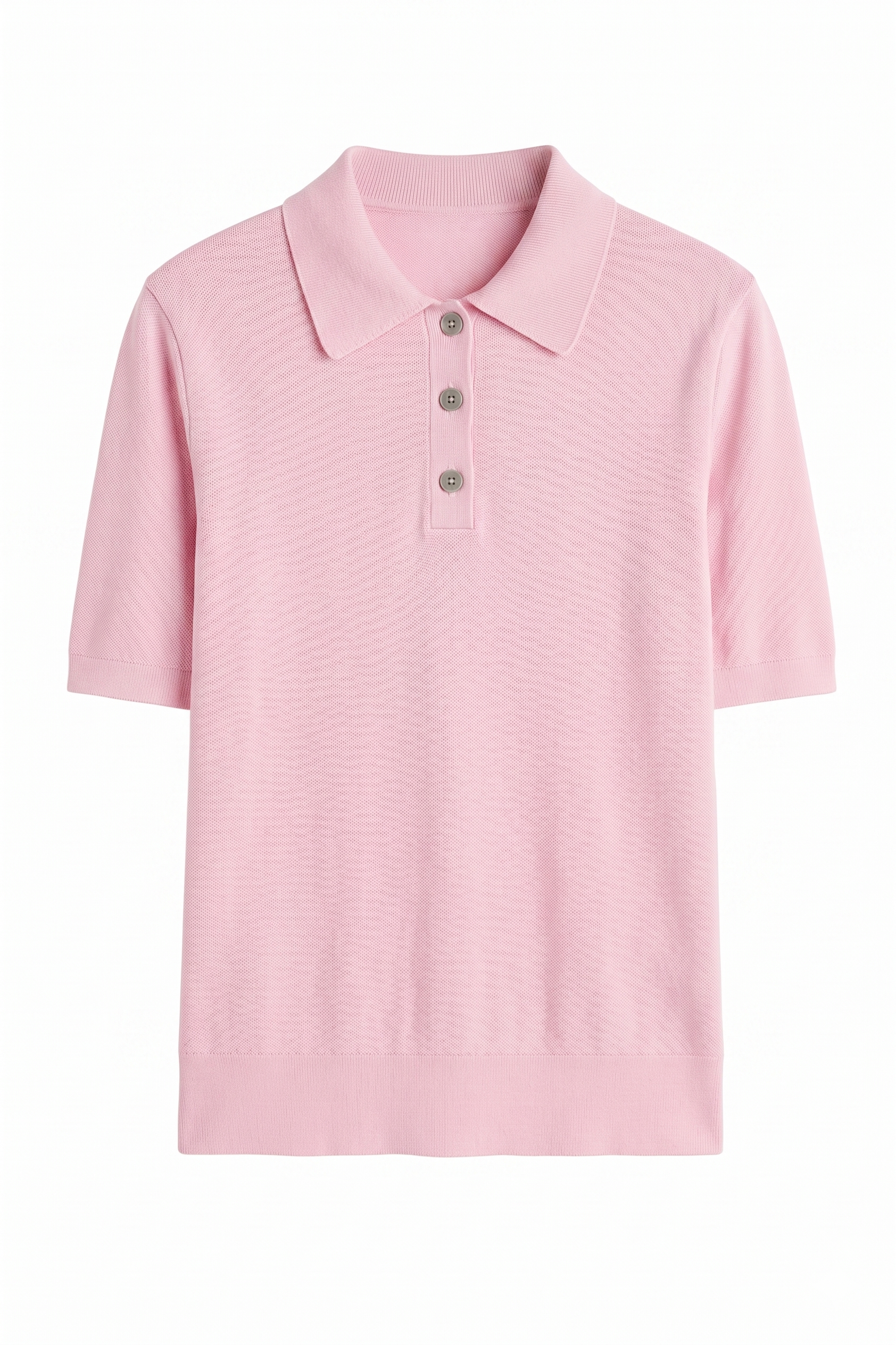 Top Stile Polo in Maglia a Maniche Corte