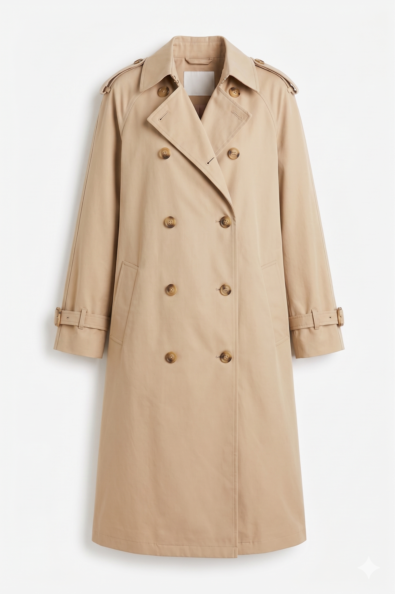 Trench Classico Doppiopetto Beige - Vestibilità Relaxed