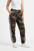 Pantaloni Jogger Camouflage con Bande Laterali Bianche – Urban Style