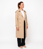 Trench Classico Doppiopetto Beige - Vestibilità Relaxed