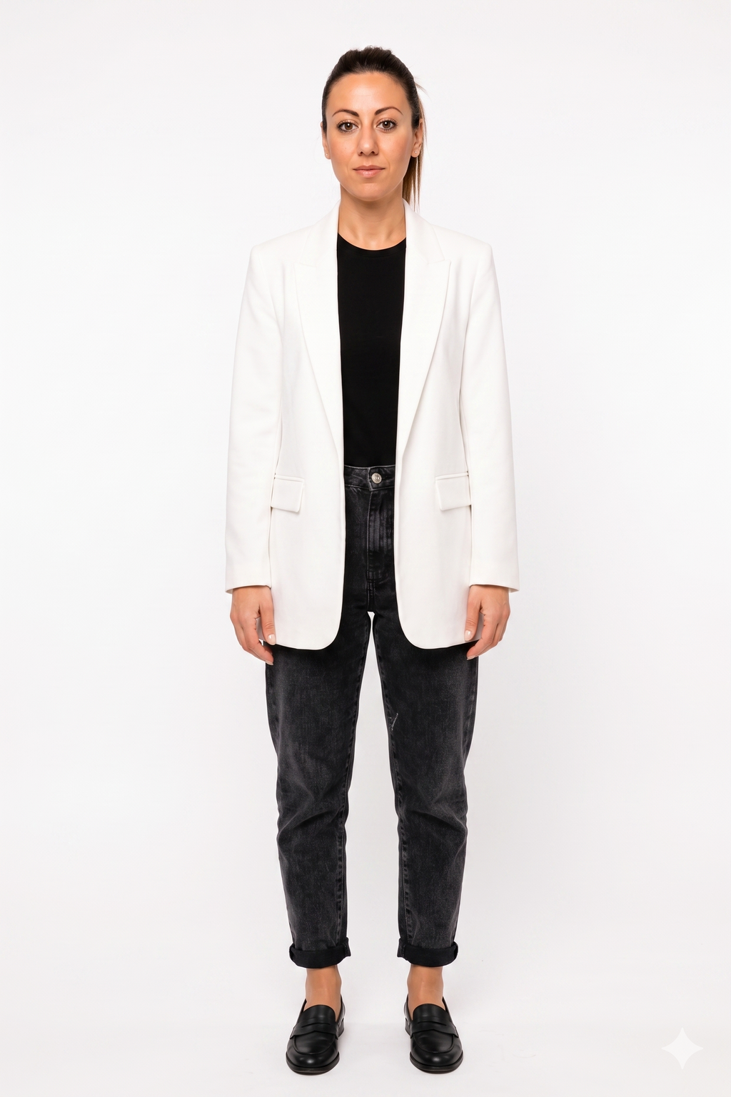 Blazer Donna Casual-Chic con Maniche a 3/4