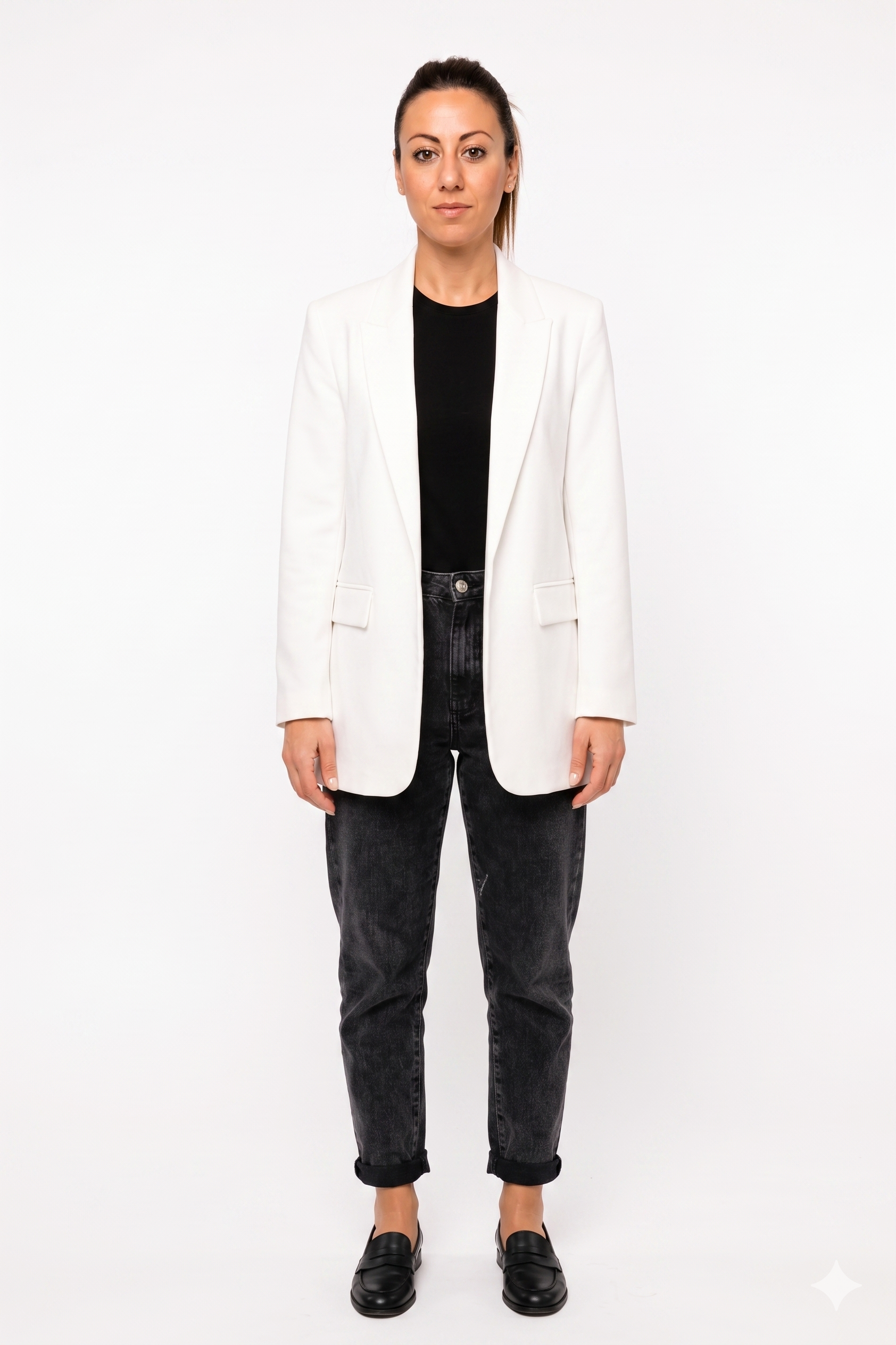 Blazer Donna Casual-Chic con Maniche a 3/4