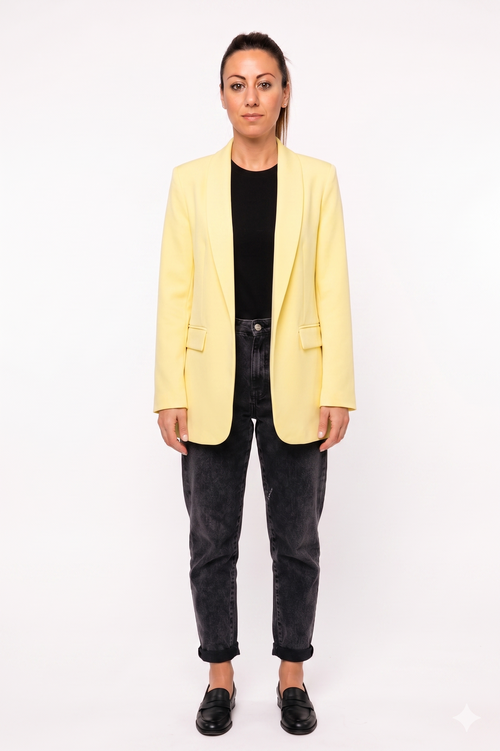 Blazer Donna Casual-Chic con Maniche a 3/4