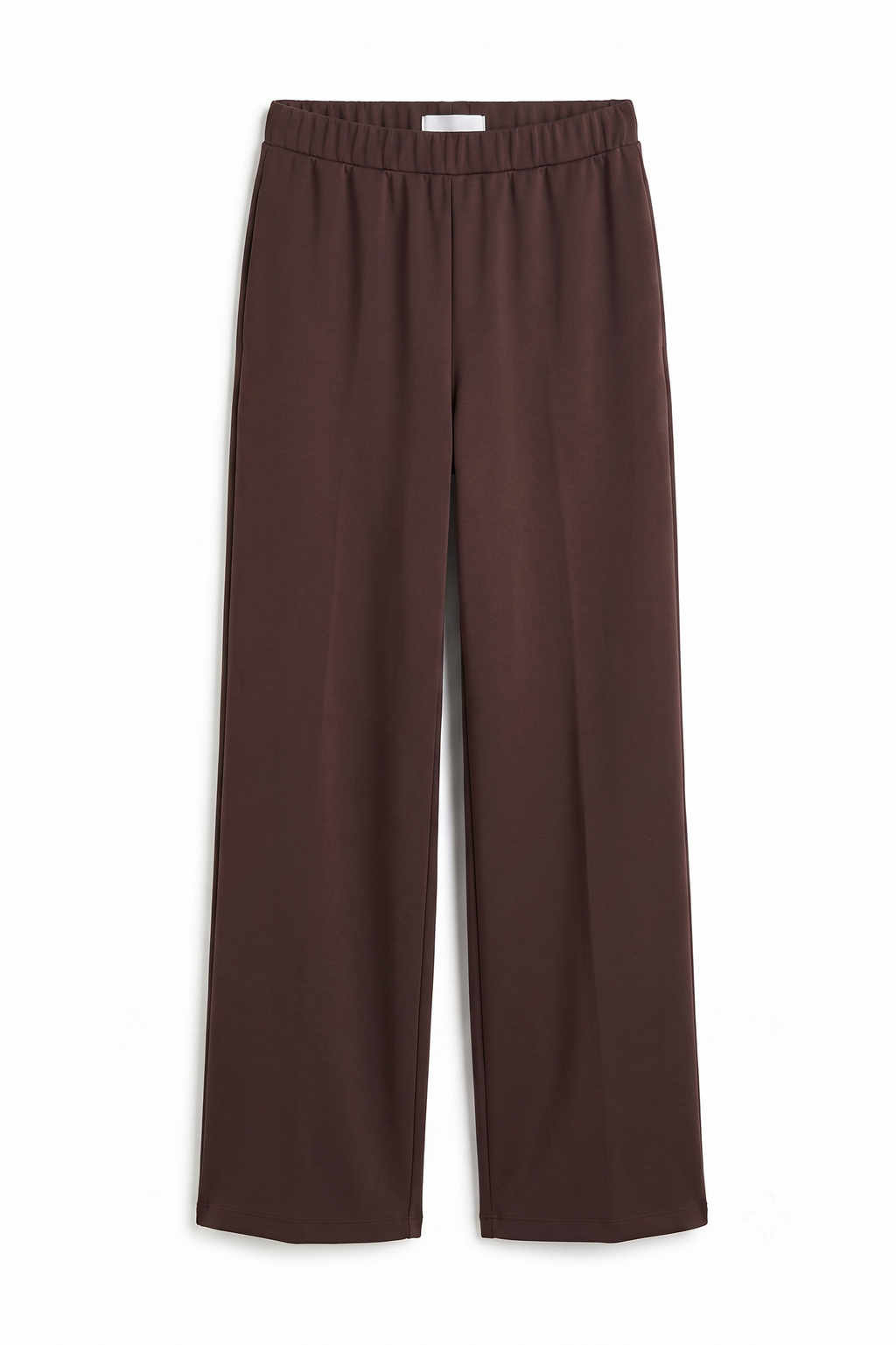 Coordinato Elegante "Cacao" - Top con Nodo Laterale e Pantalone a Palazzo