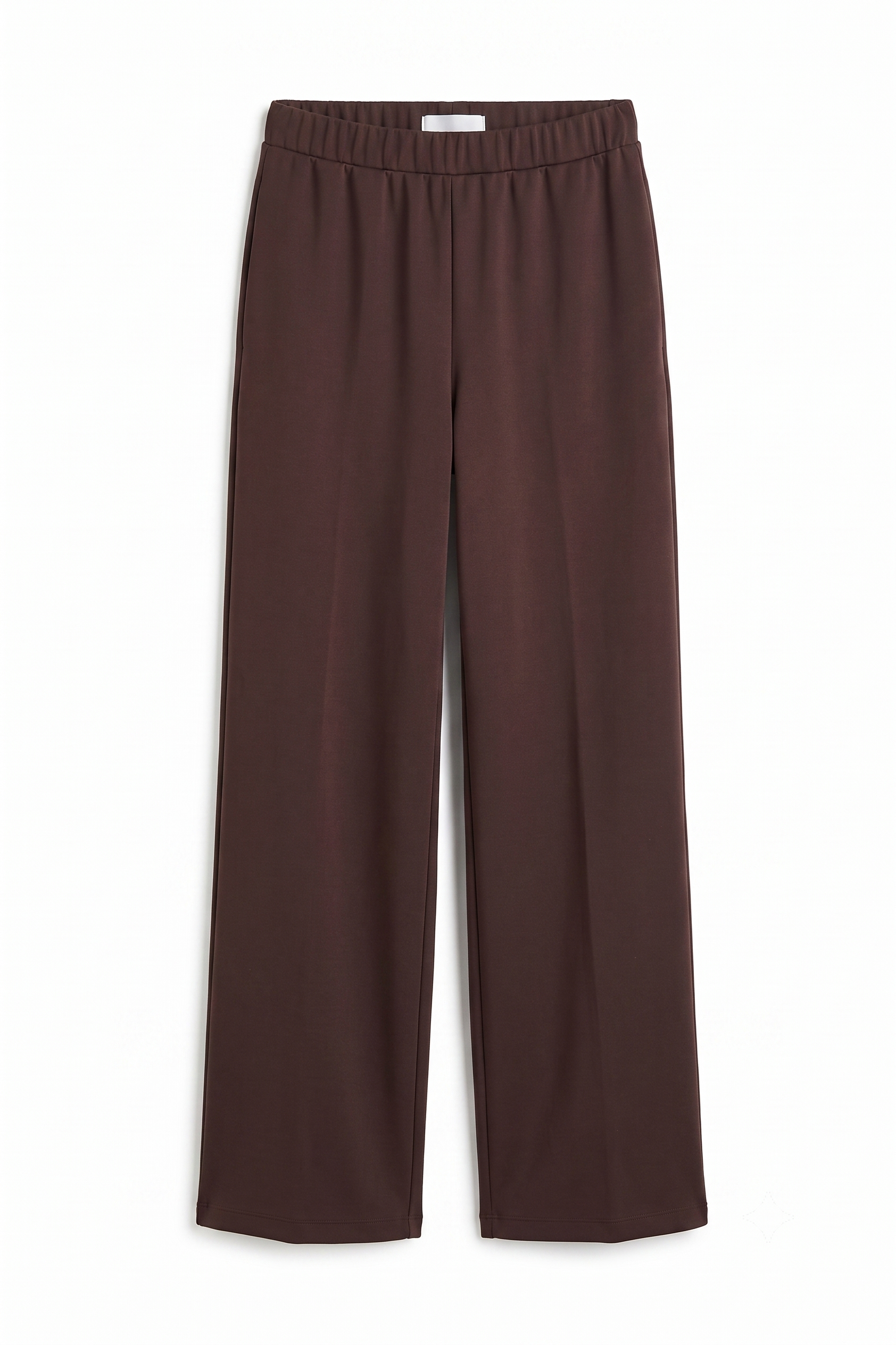 Coordinato Elegante "Cacao" - Top con Nodo Laterale e Pantalone a Palazzo