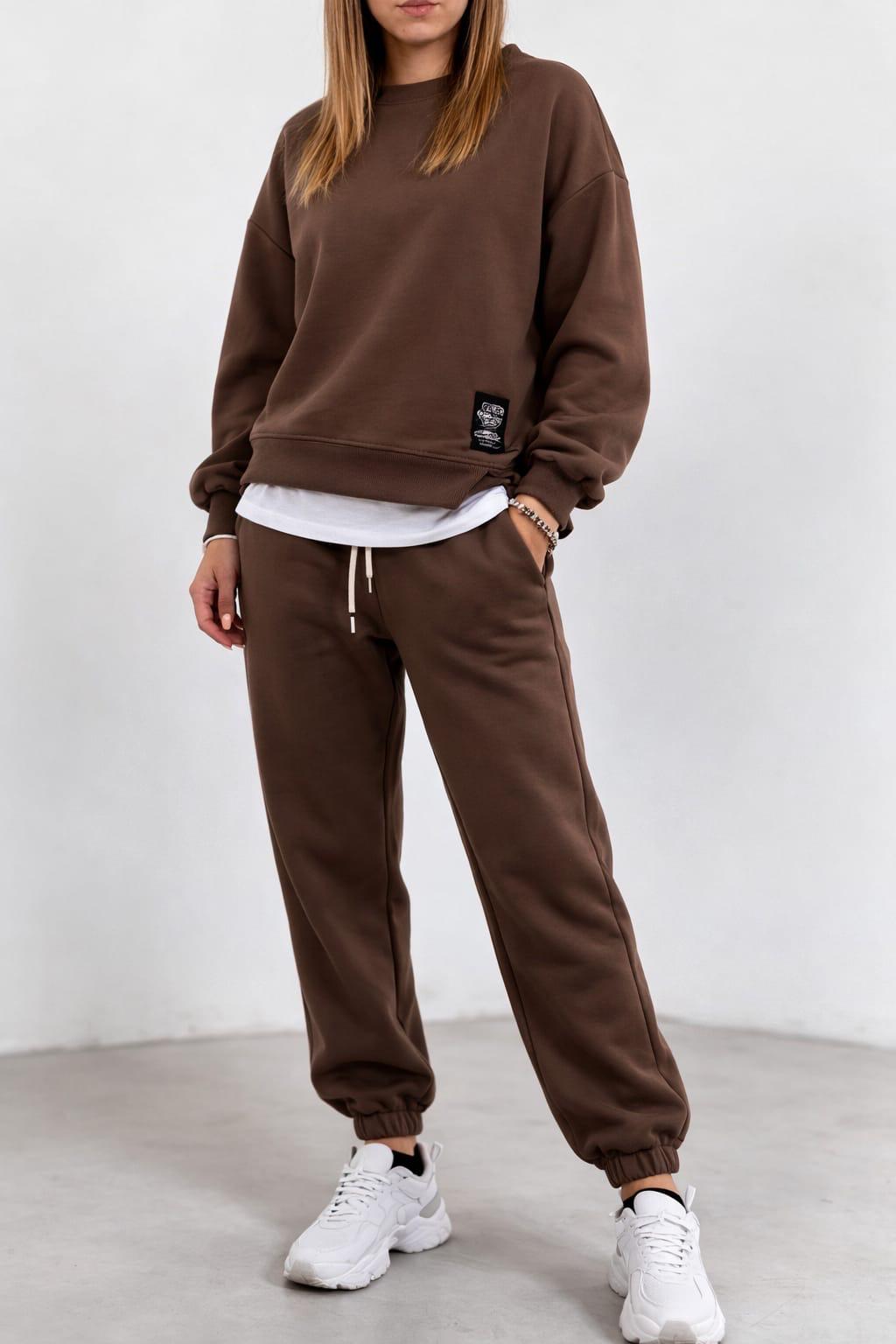 Set Tuta Essential Oversize | Felpa Girocollo e Pantalone Jogger